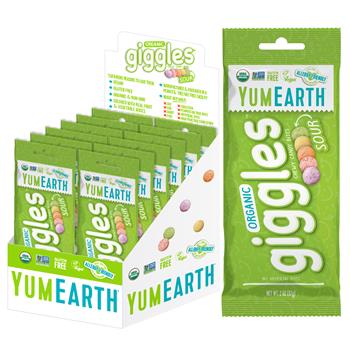 YumEarth Organic Sour Giggles, 2.0 oz, 12/Pack