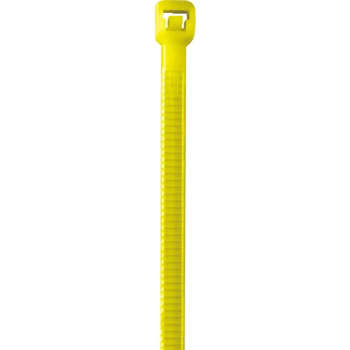 W.B. Mason Co. Colored Cable Ties, 40#, 8&quot;, Yellow, 1000/CS