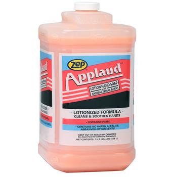 Zep Applaud Antibacterial Lotion Hand soap, 1 Gallon, Pink, 4/Case