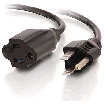 C2G 6ft Standard Power Extension Cord