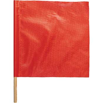 ML Kishigo Vinyl Warning Flag, Red/Orange