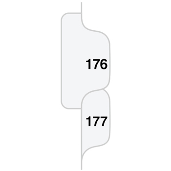 Legal Tabs 80000 Series Side Tab Legal Index Divider Set,  Printed &quot;176&quot;-&quot;200&quot;