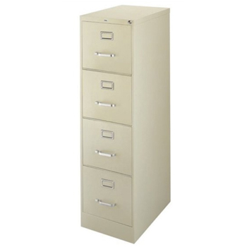 WhattaBargain Four Drawer Vertical File Cabinet, Legal, 18&quot;w x 22&quot;d x 52&quot;h, Putty