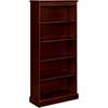 HON 94000 Series Five-Shelf Bookcase, 35-3/4w x 14-5/16d x 78-1/4h, Mahogany