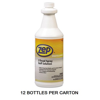 Zep Professional Z-Tread Buff-Solution Spray, 1 Quart Bottle, 12/CT