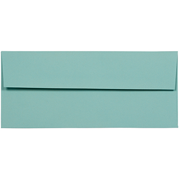 JAM Paper #10 Business Premium Envelopes, 4 1/8&quot; x 9 1/2&quot;, Aqua Blue, 500/CT