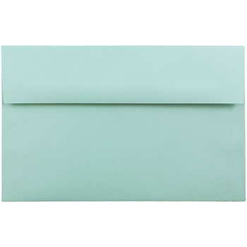 JAM Paper A10 Premium Invitation Envelopes, 6&quot; x 9 1/2&quot;, Aqua Blue, 250/CT