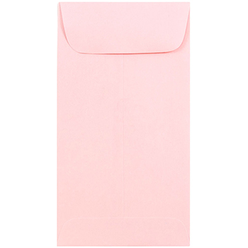 JAM Paper #7 Business Premium Envelopes, 3 1/2&quot; x 6 1/2&quot;, Baby Pink, 500/BX
