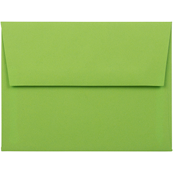 JAM Paper A2 Colored Invitation Envelopes, 4 3/8&quot; x 5 3/4&quot;, Citrus Lime, 1000/CT