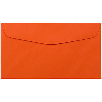 JAM Paper #6 3/4&quot; Business Premium Envelopes, 3 5/8&quot; x 6 1/2&quot;, Orange Recycled, 1000/CT