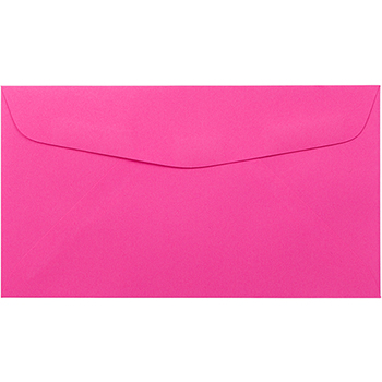 JAM Paper #6 3/4&quot; Business Premium Envelopes, 3 5/8&quot; x 6 1/2&quot;, Ultra Fuchsia, 500/BX