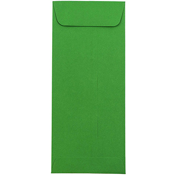 JAM Paper #10 Policy Business Colored Envelopes, 4 1/8&quot; x 9 1/2&quot;, Green Recycled, 250/CT