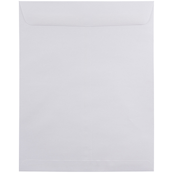JAM Paper Open End Catalog Commercial Envelopes, 11 1/2&quot; x 14 1/2&quot;, White, 50/BX