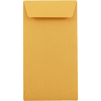 JAM Paper #5.5 Coin Recycled Business Envelopes, 3 1/8&quot; x 5 1/2&quot;, Brown Kraft Recycled, 25/Pack