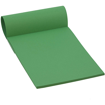 JAM Paper Colorful Sketch Paper Pads, 6.88&quot; x 8.88&quot;, Green Paper, 50 Sheets/Pad, 3 Pads/Pack