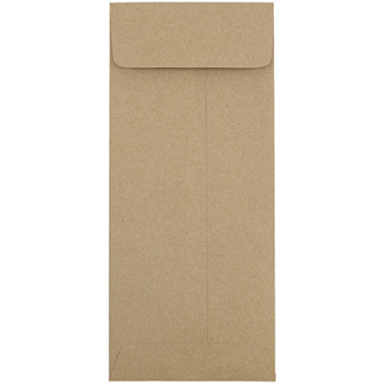 JAM Paper #11 Policy Business Premium Envelopes, 4 1/2&quot; x 10 3/8&quot;, Brown Kraft Paper Bag, 50/BX