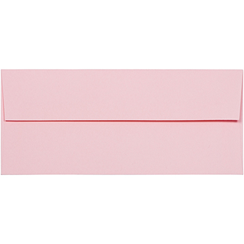 JAM Paper #10 Business Premium Envelopes, 4 1/8&quot; x 9 1/2&quot;, Baby Pink, 500/CT