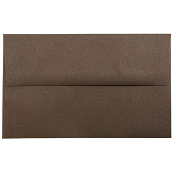 JAM Paper A10 Premium Invitation Envelopes, 6&quot; x 9 1/2&quot;, Chocolate Brown Recycled, 250/CT