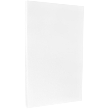 JAM Paper Glossy 2-Sided Cardstock, 80 lb, 8.5&quot; x 14&quot;, White, 500 Sheets/Carton