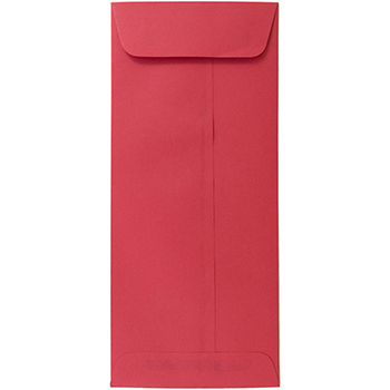 JAM Paper #10 Policy Business Colored Recycled Envelopes, 4 1/8&quot; x 9 1/2&quot;, Red Recycled, 500/CT