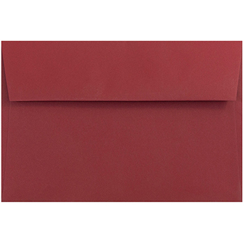 JAM Paper A9 Premium Invitation Envelopes, 5 3/4&quot; x 8 3/4&quot;, Dark Red, 250/CT
