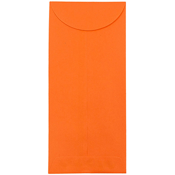 JAM Paper #12 Policy Business Colored Envelopes, 4 3/4&quot; x 11&quot;, Orange Recycled, 500/CT