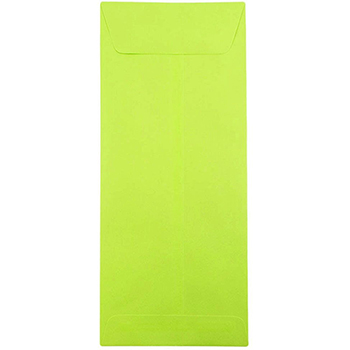 JAM Paper #14 Policy Business Colored Envelopes, 5&quot; x 11 1/2&quot;, Ultra Lime Green, 500/CT