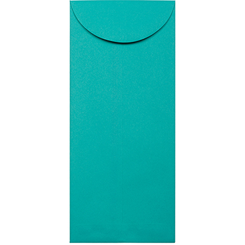 JAM Paper #14 Policy Business Colored Envelopes, 5&quot; x 11 1/2&quot;, Sea Blue Recycled, 500/CT