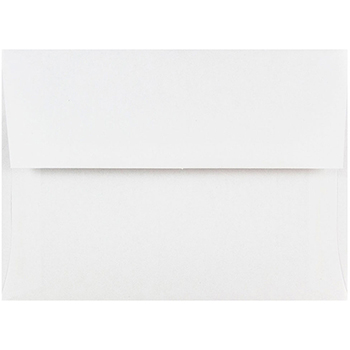 JAM Paper A6 Invitation Envelopes, 4 3/4&quot; x 6 1/2&quot;, White, 500/BX