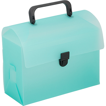 JAM Paper Plastic Lunchboxes, 6&quot; x 9&quot; x 4&quot;, Green Frost