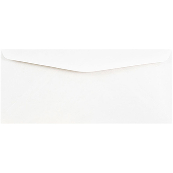 JAM Paper #10 Business Commercial Envelopes, 4 1/8&quot; x 9 1/2&quot;, White, 250/BX