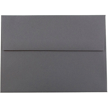 JAM Paper A6 Premium Invitation Envelopes, 4 3/4&quot; x 6 1/2&quot;, Dark Grey, 250/CT