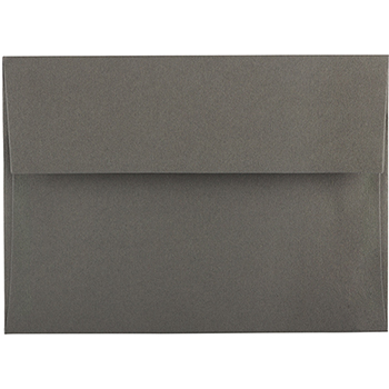 JAM Paper A7 Premium Invitation Envelopes, 5 1/4&quot; x 7 1/4&quot;, Dark Grey, 250/CT