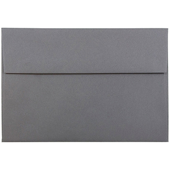 JAM Paper A8 Premium Invitation Envelopes, 5 1/2&quot; x 8 1/8&quot;, Dark Grey, 250/CT