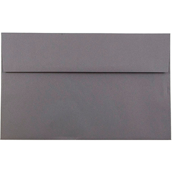 JAM Paper A10 Premium Invitation Envelopes, 6&quot; x 9 1/2&quot;, Dark Grey, 250/CT