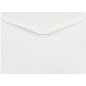JAM Paper A7 Invitation Envelopes with V-Flap, 5 1/4&quot; x 7 1/4&quot;, White, 25/PK