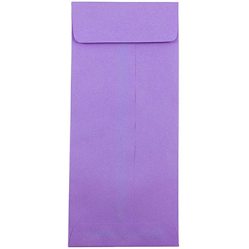 JAM Paper #12 Policy Business Colored Envelopes, 4 3/4&quot; x 11&quot;, Violet Purple Recycled, 500/CT