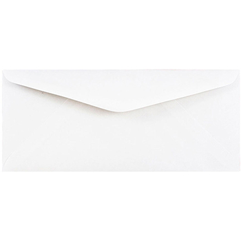 JAM Paper #11 Business Commercial Envelopes, 4 1/2&quot; x 10 3/8&quot;, White, 25/PK
