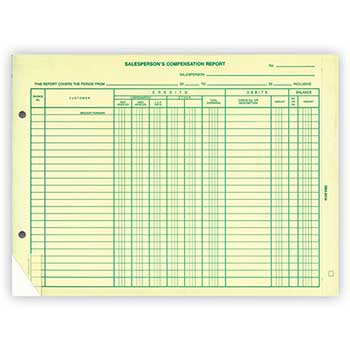 Auto Supplies Salesperson&#39;s Compensation Report, DSA-231N, 50/PD