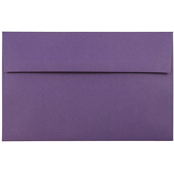 JAM Paper A10 Premium Invitation Envelopes, 6&quot; x 9 1/2&quot;, Dark Purple, 250/CT