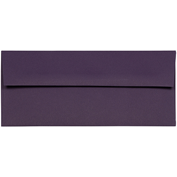 JAM Paper #10 Business Premium Envelopes, 4 1/8&quot; x 9 1/2&quot;, Dark Purple, 500/CT