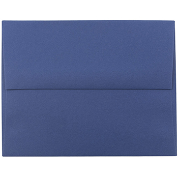 JAM Paper A2 Premium Invitation Envelopes, 4 3/8&quot; x 5 3/4&quot;, Presidential Blue, 250/CT