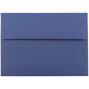 JAM Paper A7 Premium Invitation Envelopes, 5 1/4&quot; x 7 1/4&quot;, Presidential Blue, 250/CT