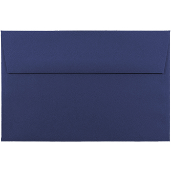 JAM Paper A9 Premium Invitation Envelopes, 5 3/4&quot; x 8 3/4&quot;, Presidential Blue, 250/CT