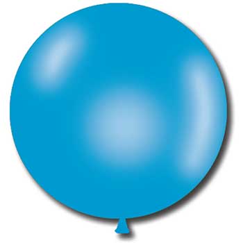 Auto Supplies Jumbo Latex Balloons, 17&quot;, Blue (11703), 72/BG