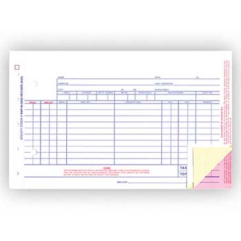 Auto Supplies Parts Invoice, 100/BX