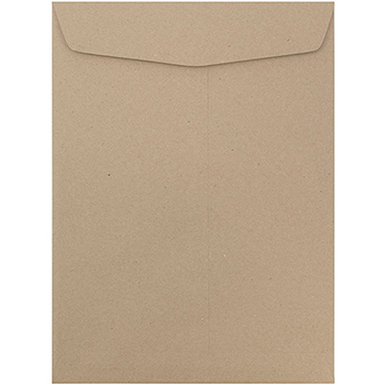 JAM Paper Open End Catalog Premium Envelopes, 10&quot; x 13&quot;, Brown Kraft Paper Bag, 50/BX