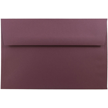 JAM Paper A9 Premium Invitation Envelopes, 5 3/4&quot; x 8 3/4&quot;, Burgundy, 250/CT