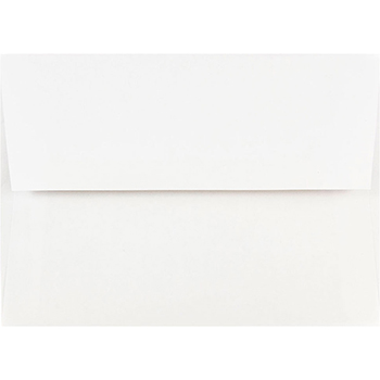 JAM Paper A7 Invitation Envelopes, 5 1/4&quot; x 7 1/4&quot;, White, 500/BX