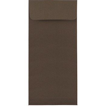JAM Paper #10 Policy Business Premium Envelopes, 4 1/8&quot; x 9 1/2&quot;, Chocolate Brown Recycled, 500/CT